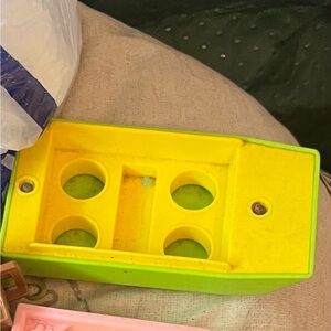 Fisher Price Little People 992 Pop up camper boat skiff fishing trawler G top